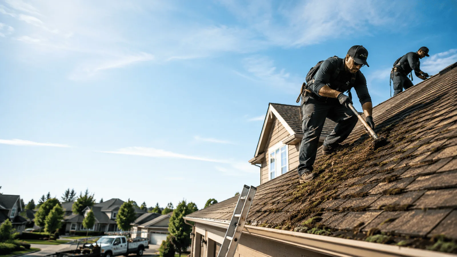Roof Moss Removal in Hooven, OH near me